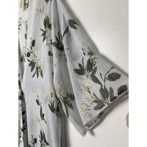 Lucky Brand Caftan Swim Cover-up Long Swimwear Vacation Beach One Size Button Up - Picture 8 of 13